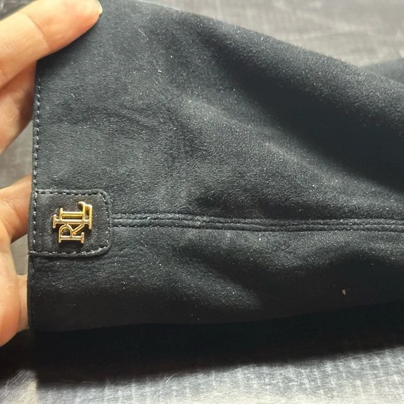 Ralph Lauren Black Heeled Boots with Pointed Toe - Picture 5 of 11